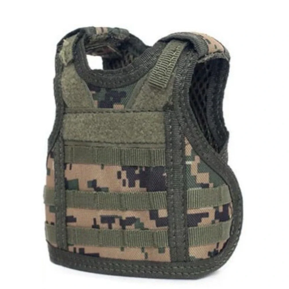 Set 2-Tactical Beer Vest Molle Vest Mini Wine Bottle Cover Vest Cooler Airsoft